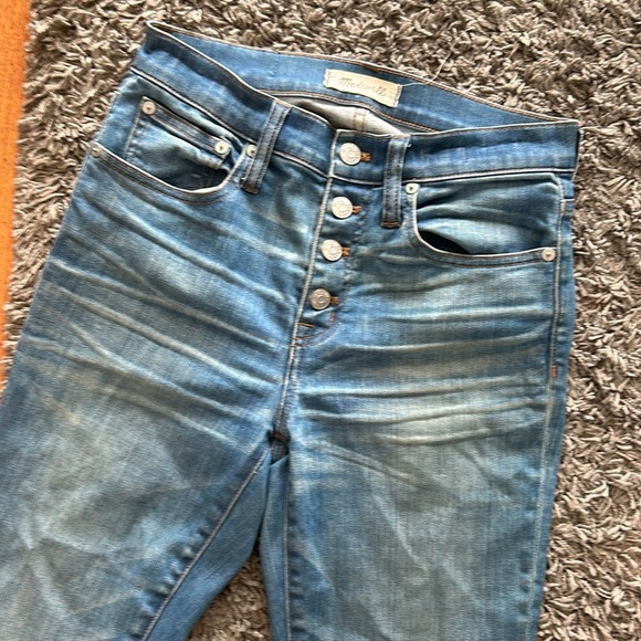 Madewell Cali Demi Boot Jeans Blue Size 25 - Picture 2 of 12